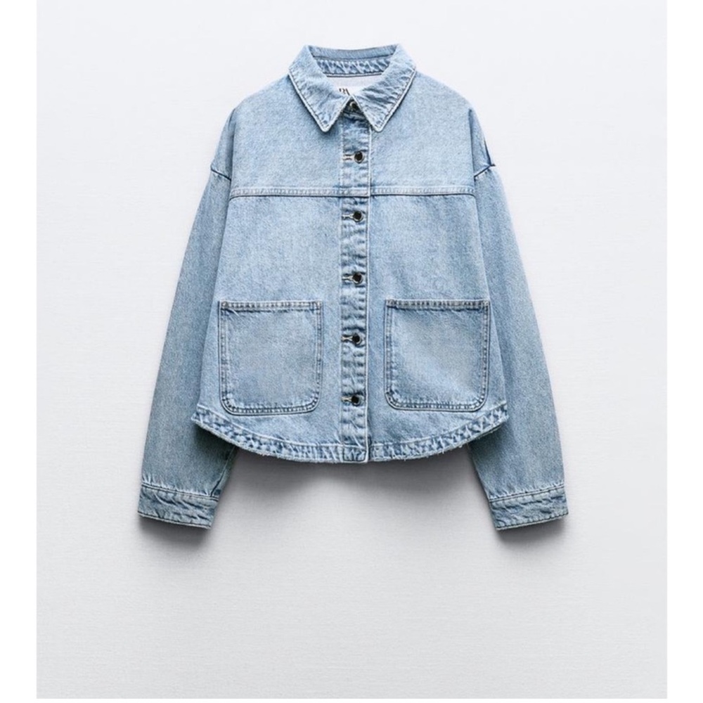 Zara Denim Shirt Jacket